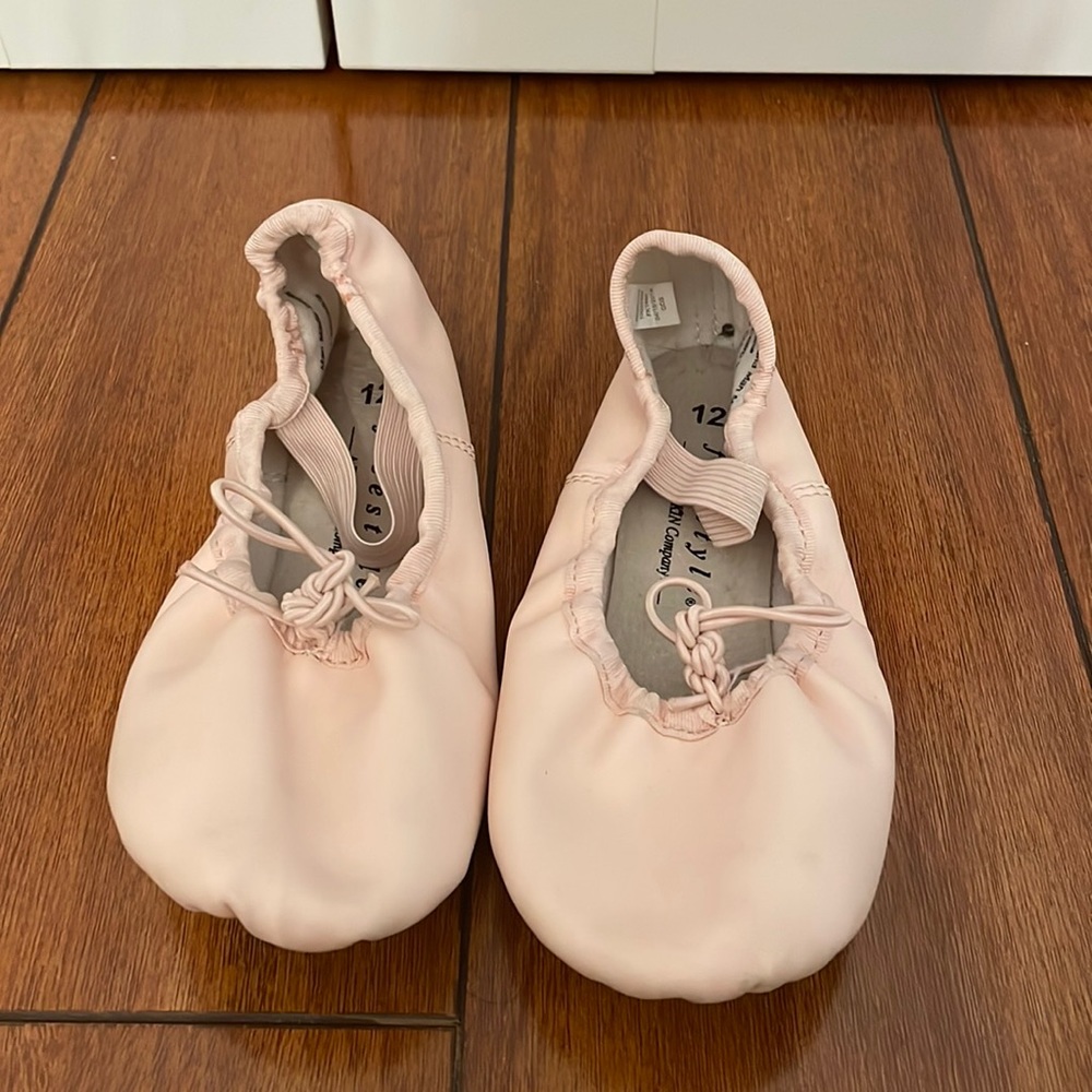 Danskin Pink Balllet shoes kids size 12